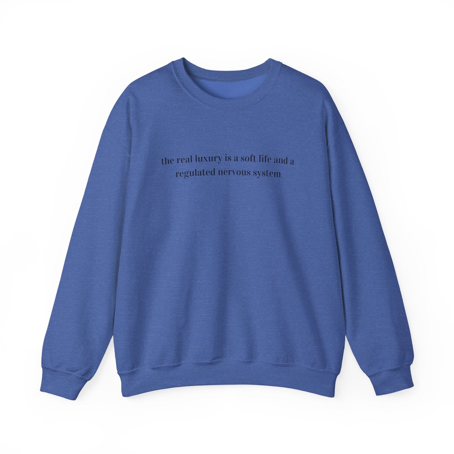 The real luxury in life Unisex Heavy Blend™ Crewneck Sweatshirt