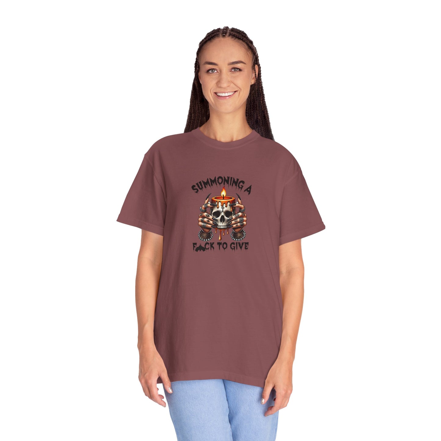 Summoning a F To Give Unisex Garment-Dyed T-shirt