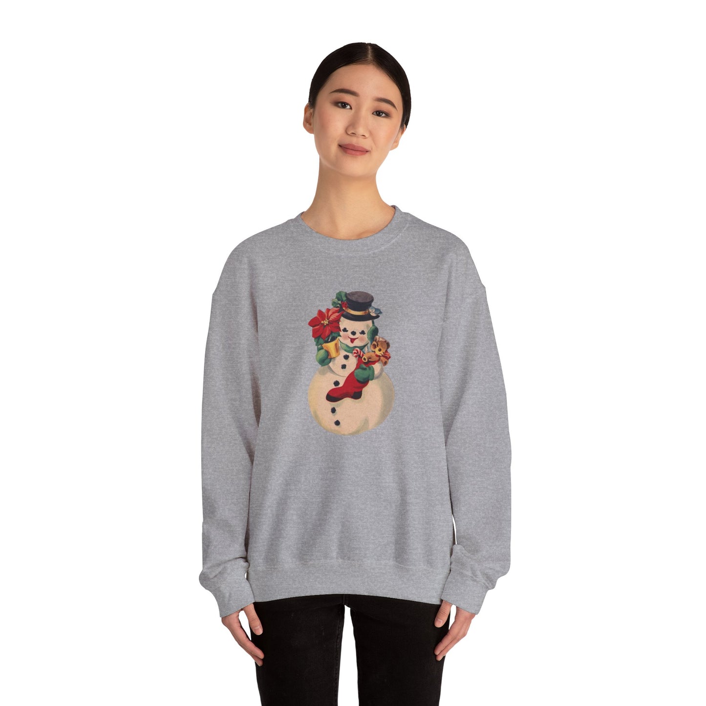 Vintage Snowman Unisex Heavy Blend™ Crewneck Sweatshirt