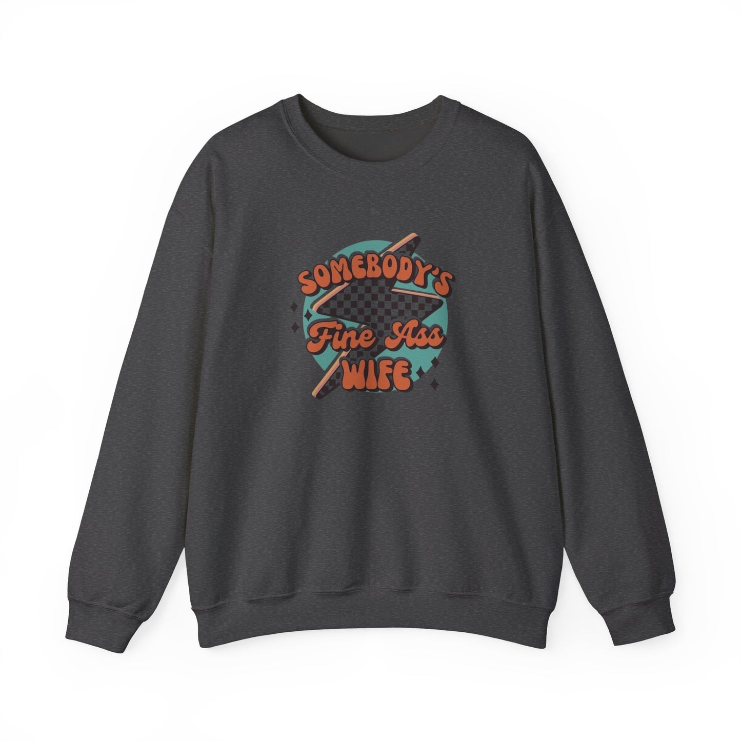 Somebody's Fine A** Wife Heavy Blend™ Crewneck Sweatshirt